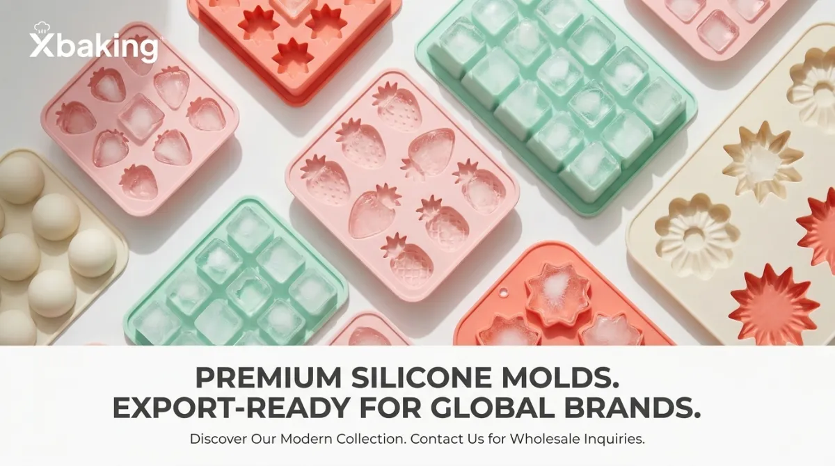 Custom Silicone Molds – The Complete Guide for Brands, Bakeries & Amazon Sellers 5 premium silicone ice cube molds strawberry pineapple star shapes colorful