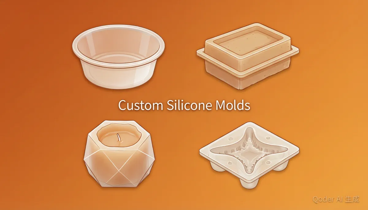Custom Silicone Molds – The Complete Guide for Brands, Bakeries & Amazon Sellers 3 custom silicone molds for baking soap candle resin chocolate