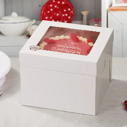 Custom Printed Cake Boxes 6 Food-Safe Cake Box Supplier with Cake Boards and Trays | XBAKING