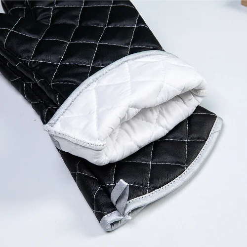 Heatproof Silver-Coated Oven Gloves 8 Pure Cotton Thermal-Resistant Gloves for Heatproof Baking | XBAKING