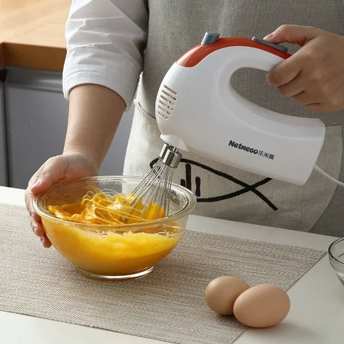200W Handheld Egg Beater Blender 4 Handheld Electric Blender 5 Speed Copper Motor Baking | XBAKING